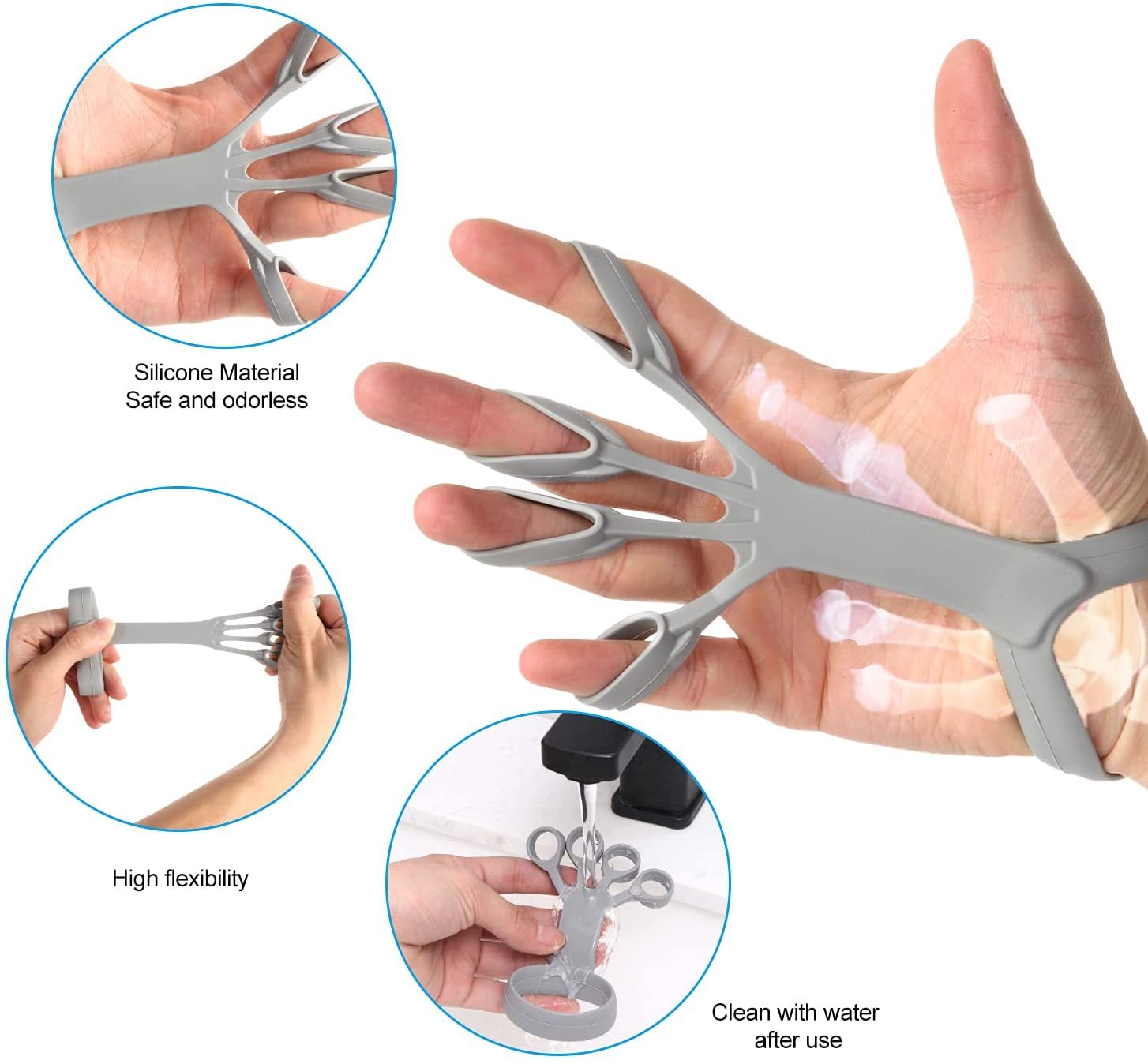 Silicone Grip Device Finger Exercise Stretcher